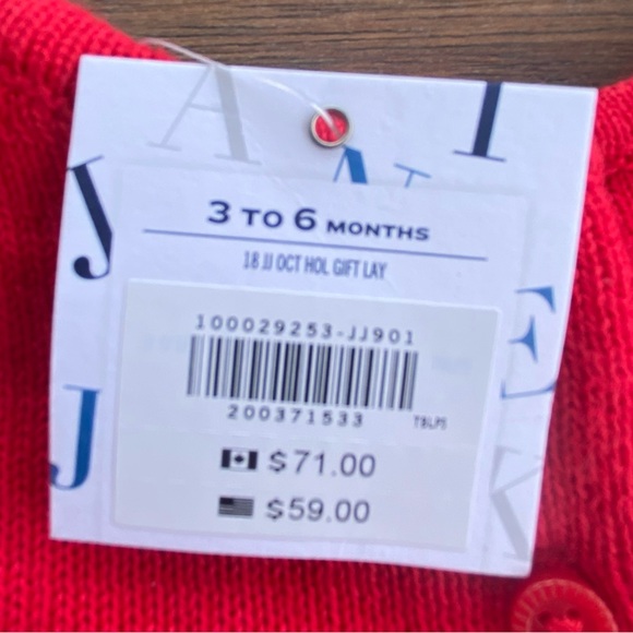 Janie and Jack 3-6 mos infant girls sweater romper NWT - Picture 4 of 4